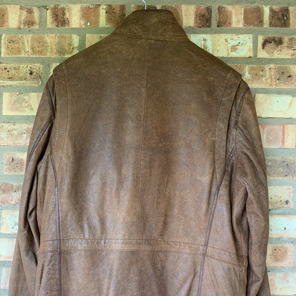 NWT Q By Flynt Leather Coat/Outerwear - Picture 3 of 3